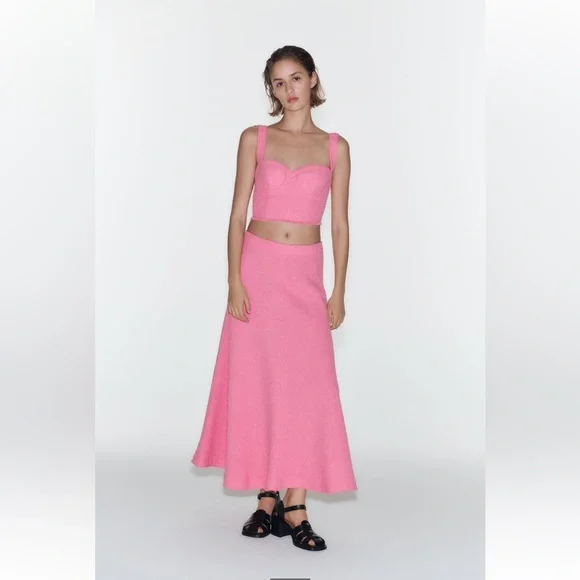 Long Textured Skirt - Picture 1 of 9